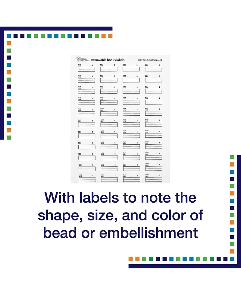 Elizabeth Ward Bead Storage Solutions 82 Pc Tiny Supplies Organizer, 8 Pack