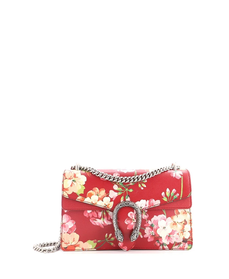 Pre-Owned Gucci Small Dionysus Bag Blooms Print Leather