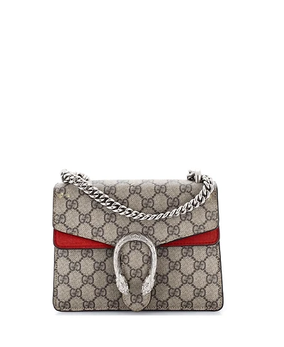 Pre-Owned Gucci Mini Dionysus Bag Gg Coated Canvas
