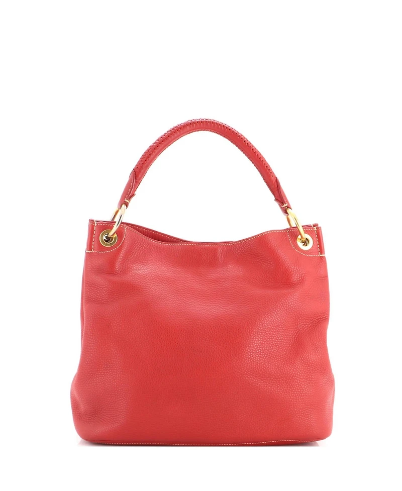 Pre-Owned Prada Large Rolled Hobo Vitello Daino