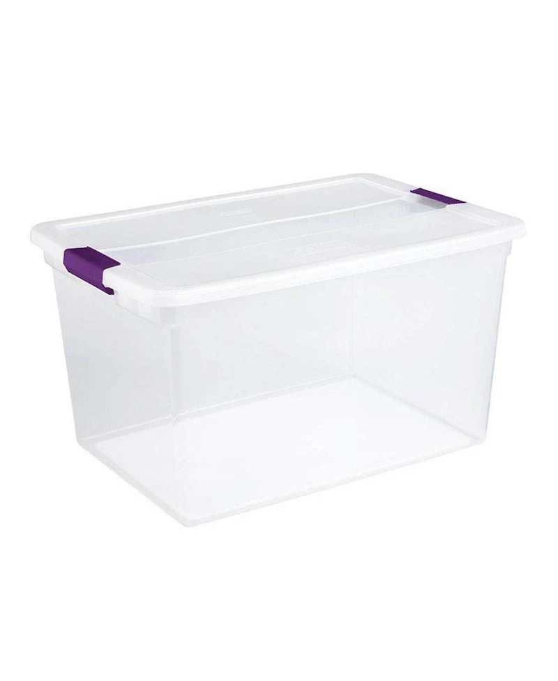 Sterilite 66 Quart Latch Lid Tote, Pack, and Quart Latch Lid Tote