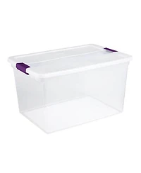 Sterilite 66 Quart Latch Lid Tote, Pack, and Quart Latch Lid Tote