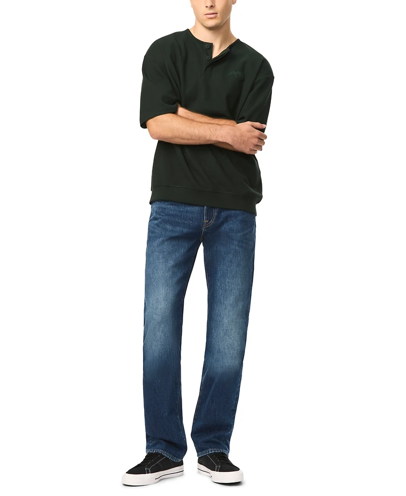 Buffalo David Bitton Men's Kafael Short-Sleeve Textured Henley Shirt
