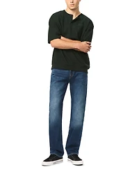 Buffalo David Bitton Men's Kafael Short-Sleeve Textured Henley Shirt