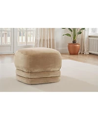 Dovetail Furniture, Montel Velvet Ottoman