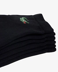 Lacoste Men's Ribbed-Cuff Ankle Socks, 3-Pack