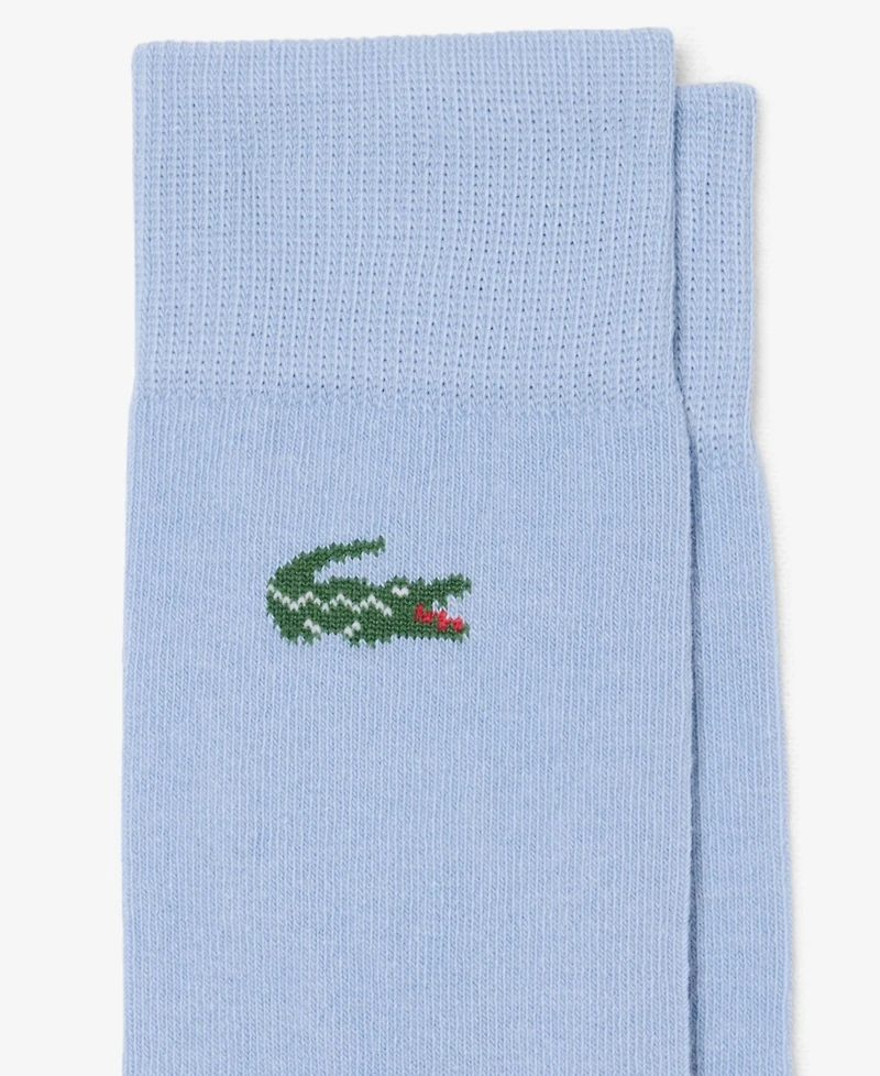 Lacoste Men's Ribbed Crew Socks, 6-Pack
