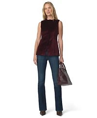 Joe's Jeans Women's Velveteen Tunic Sleeveless Button-Front