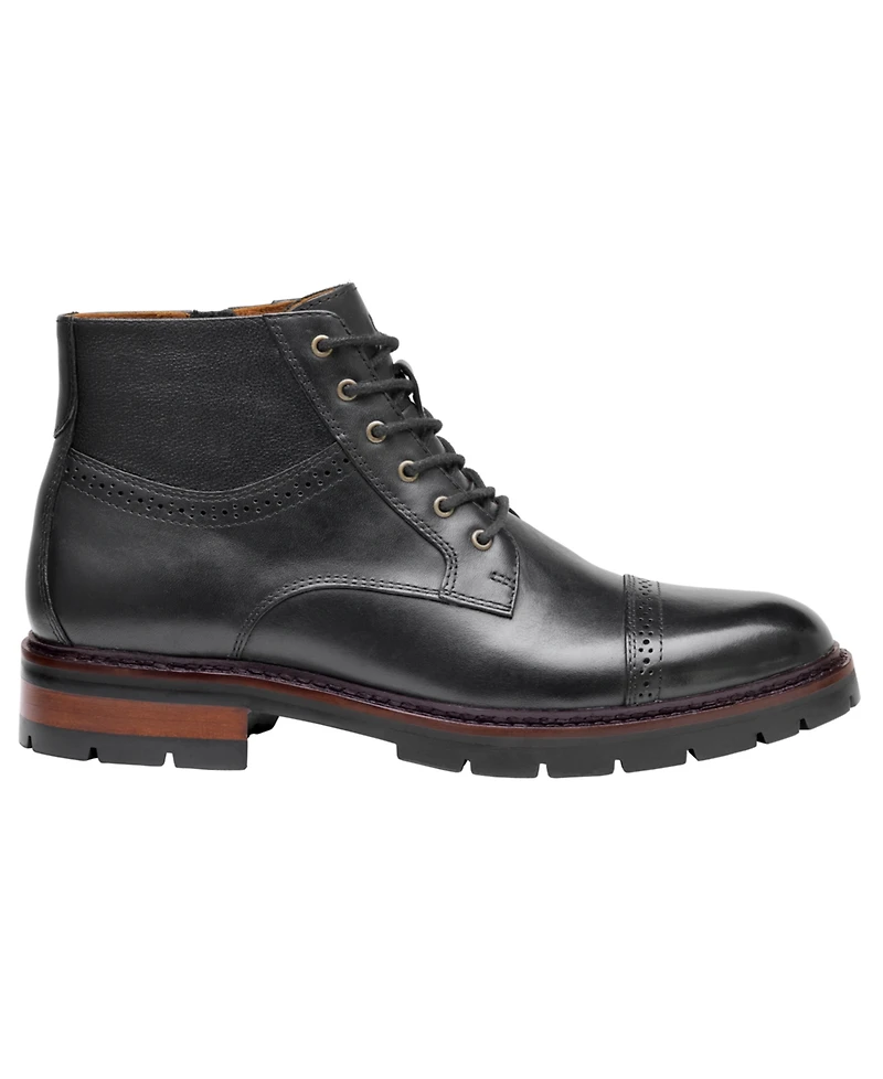 Johnston & Murphy Men's Keegan Round-Toe Inside Zipper Boots