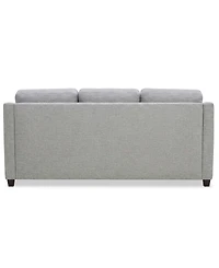 Lorrana 3-Seat Curved Arms Fabric Reversible Back Cushion Sofa, Macy's Exclusive