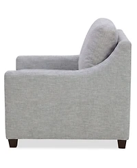 Lorrana Curved Armrests Fabric Reversible Back Cushion Chair, Macy's Exclusive