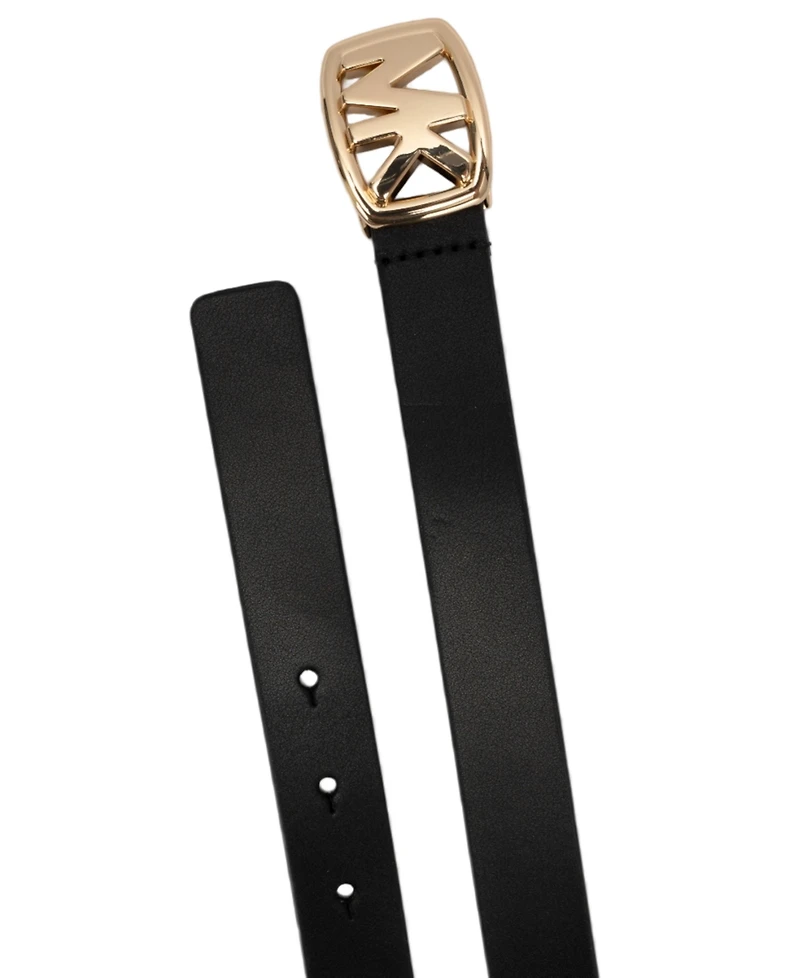 Michael Kors Mk Buckle Leather Belt