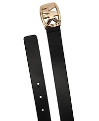 Michael Kors Mk Buckle Leather Belt