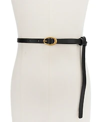 Michael Kors Oval Buckle Leather Reversible Belt