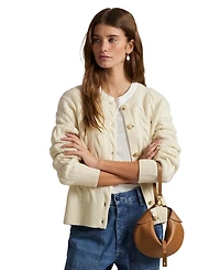Polo Ralph Lauren Women's Cable-Knit Wool-Cashmere Cardigan Sweater