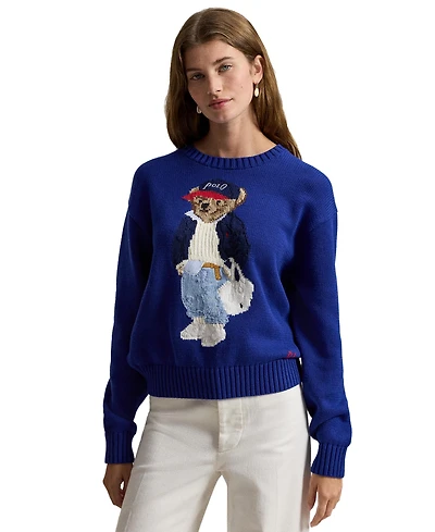 Polo Ralph Lauren Women's Bear Crewneck Sweater