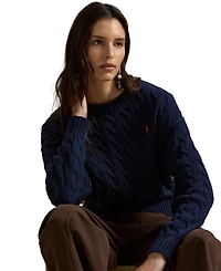Polo Ralph Lauren Women's Cable-Knit Crewneck Sweater
