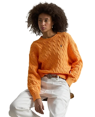 Polo Ralph Lauren Women's Cable-Knit Crewneck Sweater
