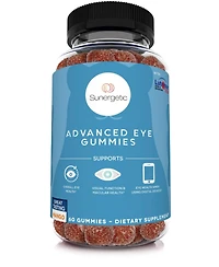 Sunergetic Eye Support Gummies with Lutein and Zeaxanthin Mango Flavor 60 Gummies