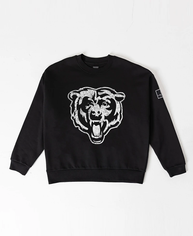 Gameday Couture Women's Chicago Bears Bold Move Dropped-Shoulder Oversized Sweatshirt