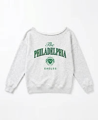 Gameday Couture Women's Philadelphia Eagles Offsides Energy Off-Shoulder Sweatshirt