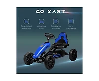 Yobtop Kids Pedal Go Kart with Adjustable Seat & Handbrake, 66 lb. Capacity, Ages 3-8