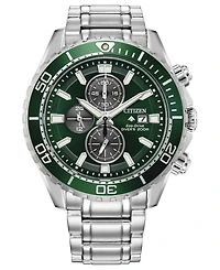 Citizen Eco-Drive Men's Chronograph Promaster Dive Stainless Steel Bracelet Watch 45mm