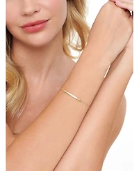 Devata Round Link Chain Bracelet in 14K Gold, 6.5 in adj to 7.5 in, approx. 2.8 grams