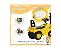Yobtop Sit and Scoot Forklift Lever-Operated Working Fork Ride-On Toy, 66 lbs, Ages 3+