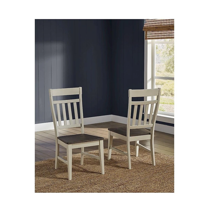 A-America Bremerton Splatback Side Chair with Wood Seating