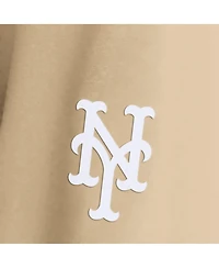 Fanatics Men's Khaki New York Mets ClutchLong sleeves Hooded T-Shirt