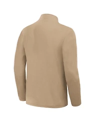 Fanatics Men's Tan Kansas City Chiefs Clutch Quarter-Zip Pullover Sweatshirt