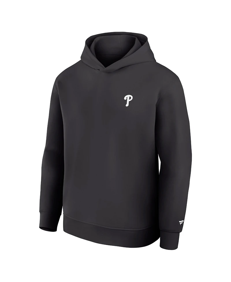 Fanatics Men's Charcoal Philadelphia Phillies Clutch Tri-Blend Hoodie