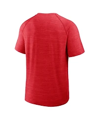 Fanatics Men's Heather Red Chicago Blackhawks Breakaway Clutch Raglan T-Shirt