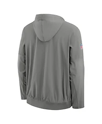 Nike Men's Gray Buffalo Bills Sideline Broken Rules Alternate Anorak Half-Zip Hoodie