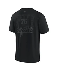 Fanatics Men's Philadelphia 76ers Blackout Heavyweight T-Shirt