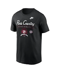 Nike Men's Black Cincinnati Reds Cooperstown Graphic T-Shirt