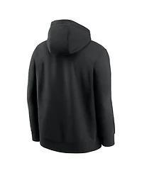 Nike Men's Black Georgia Bulldogs Primetime Arched Club Fleece Pullover Sweatshirt Hoodie