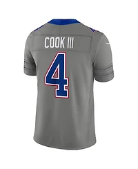 Nike Men's James Cook Iii Gray Buffalo Bills Nickel City Vapor F.u.s.e. Stitched Limited Jersey