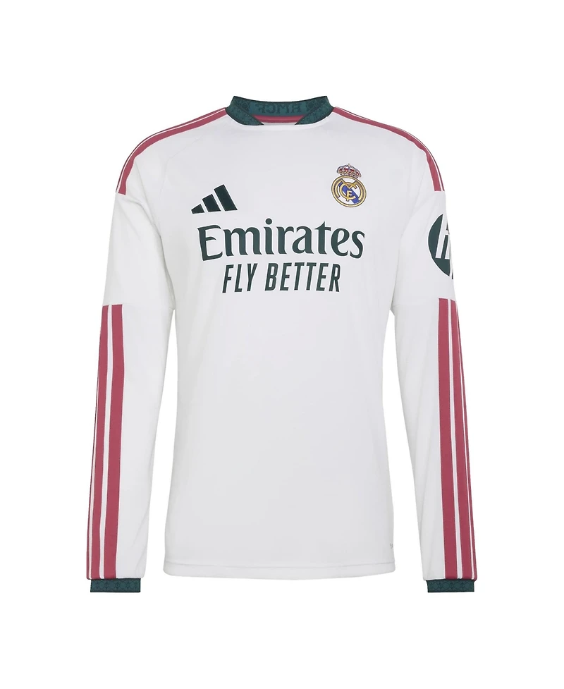 Adidas Big Boys and Girls White Real Madrid 2026/27 Home ReplicaLong sleeves Jersey