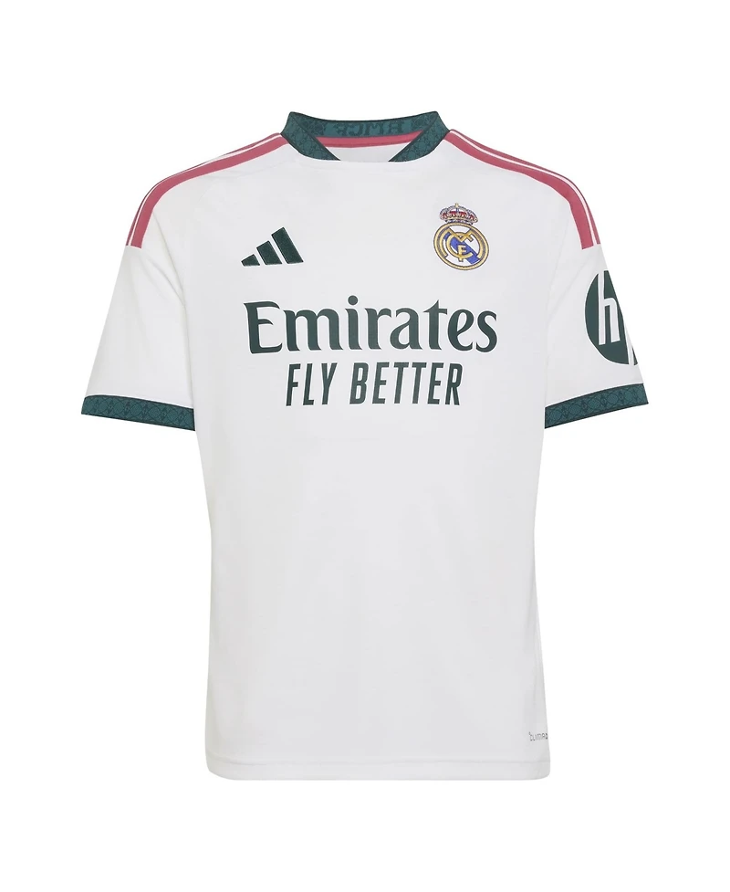 Adidas Big Boys and Girls White Real Madrid 2026/27 Home Replica Jersey