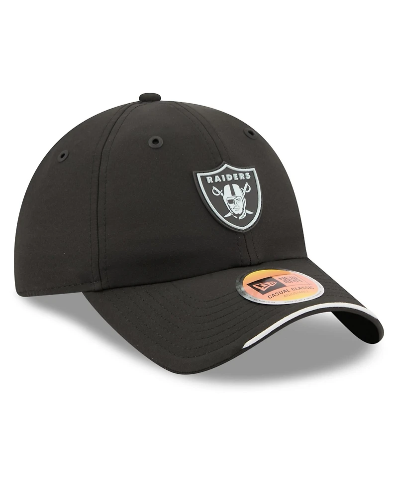 New Era Men's Black Las Vegas Raiders 2026 Sideline Casual Classic Adjustable Hat