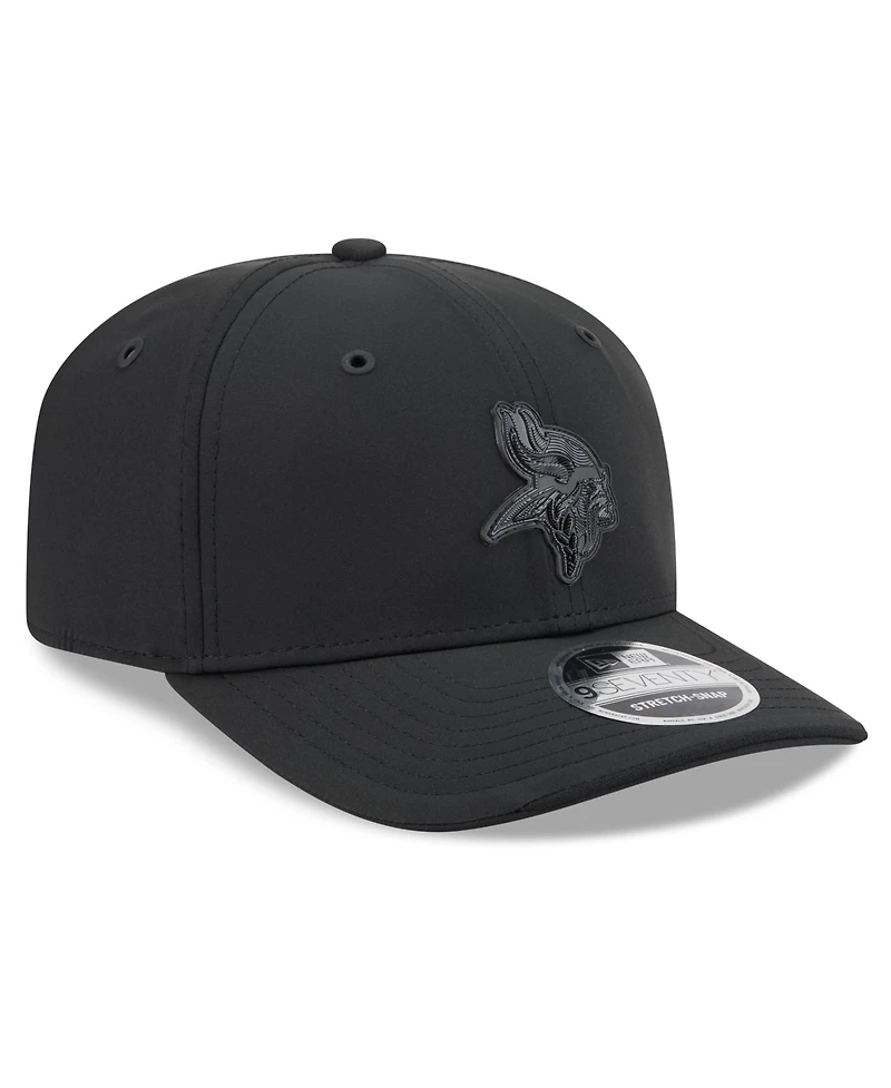 New Era Men's Black Minnesota Vikings 2026 Sideline 9SEVENTY Adjustable Hat