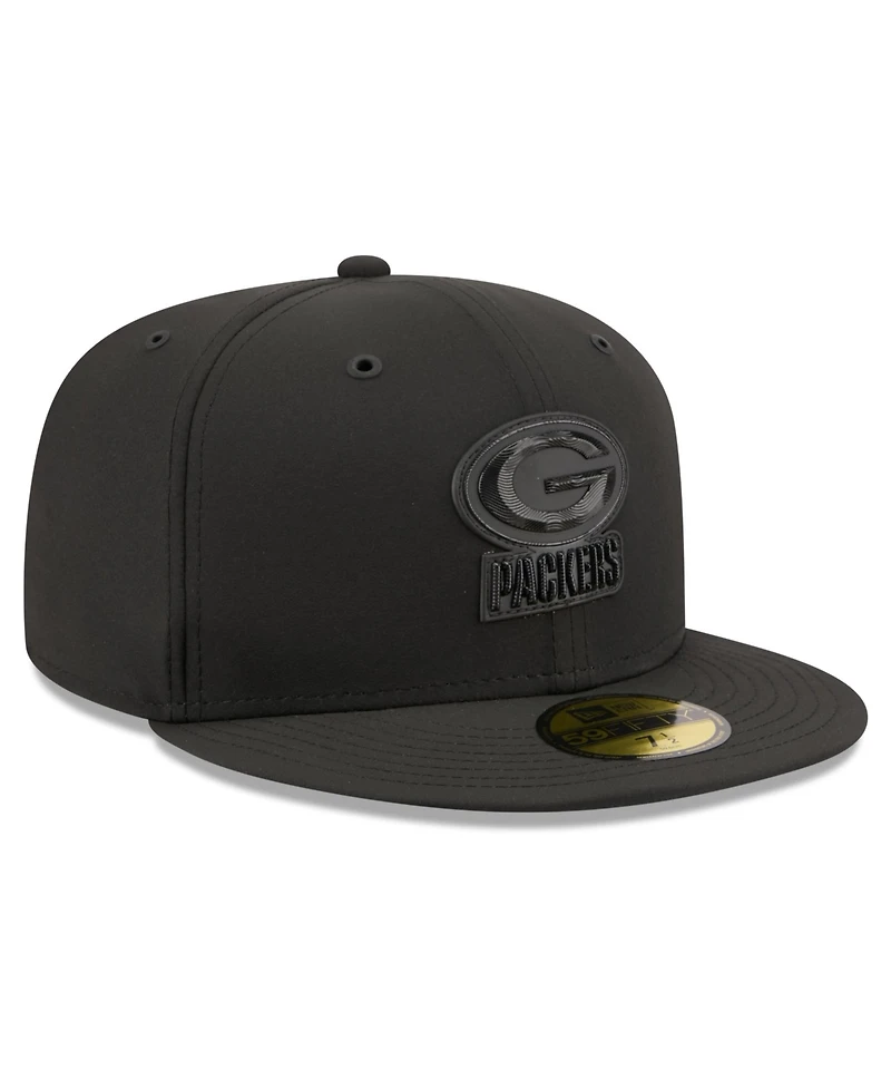 New Era Men's Black Green Bay Packers 2026 Sideline 59FIFTY Fitted Hat