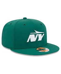 New Era Men's Green York Jets 2026 Sideline 59FIFTY Fitted Hat