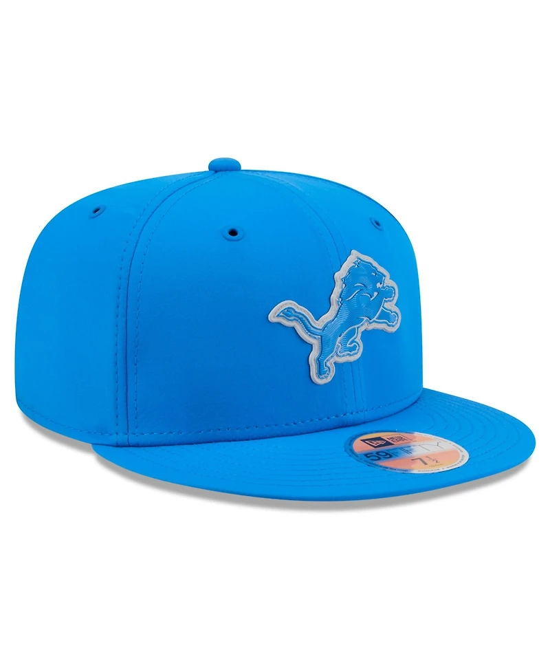 New Era Men's Blue Detroit Lions 2026 Sideline 59FIFTY Fitted Hat