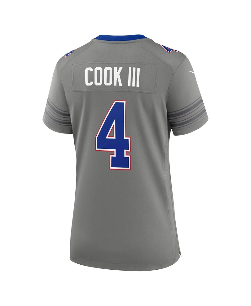 Nike Women's James Cook Iii Gray Buffalo Bills Nickel City Game Jersey