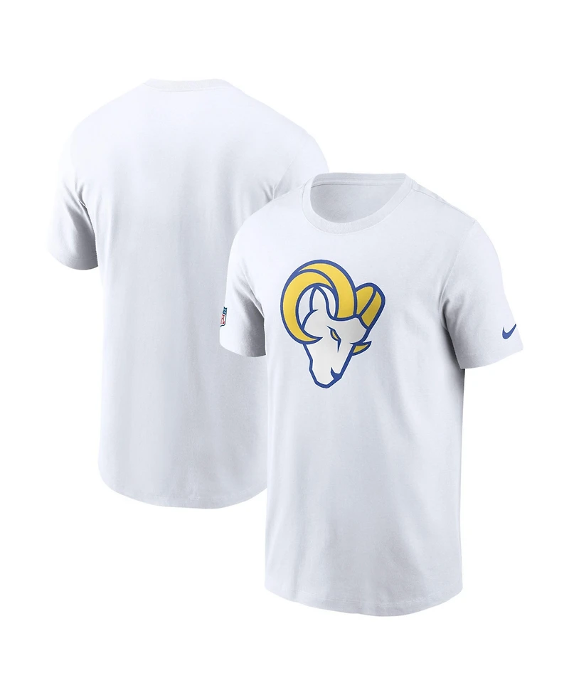 Nike Men's White Los Angeles Rams Fearsome Sideline Final Sprint Dri-fit T-Shirt