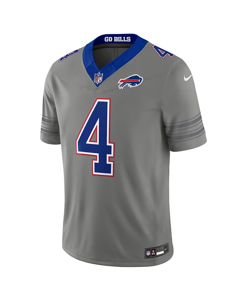 Nike Men's James Cook Iii Gray Buffalo Bills Nickel City Vapor F.u.s.e. Stitched Limited Jersey