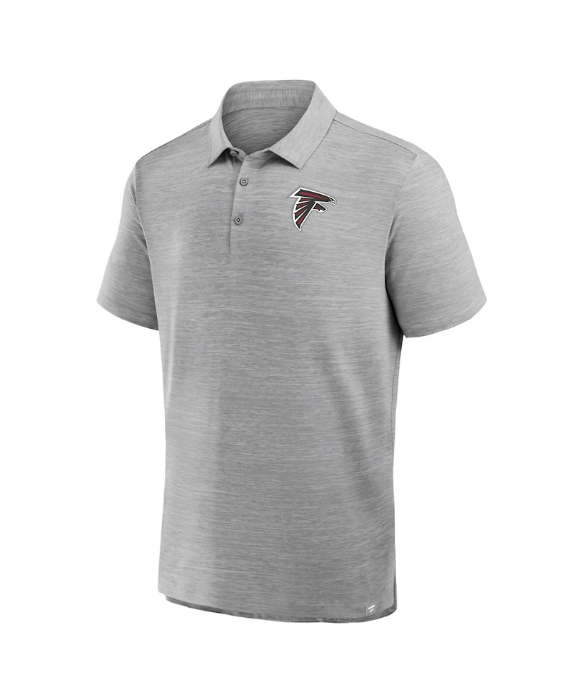 Fanatics Men's Heather Gray Atlanta Falcons Clutch Polo Shirt